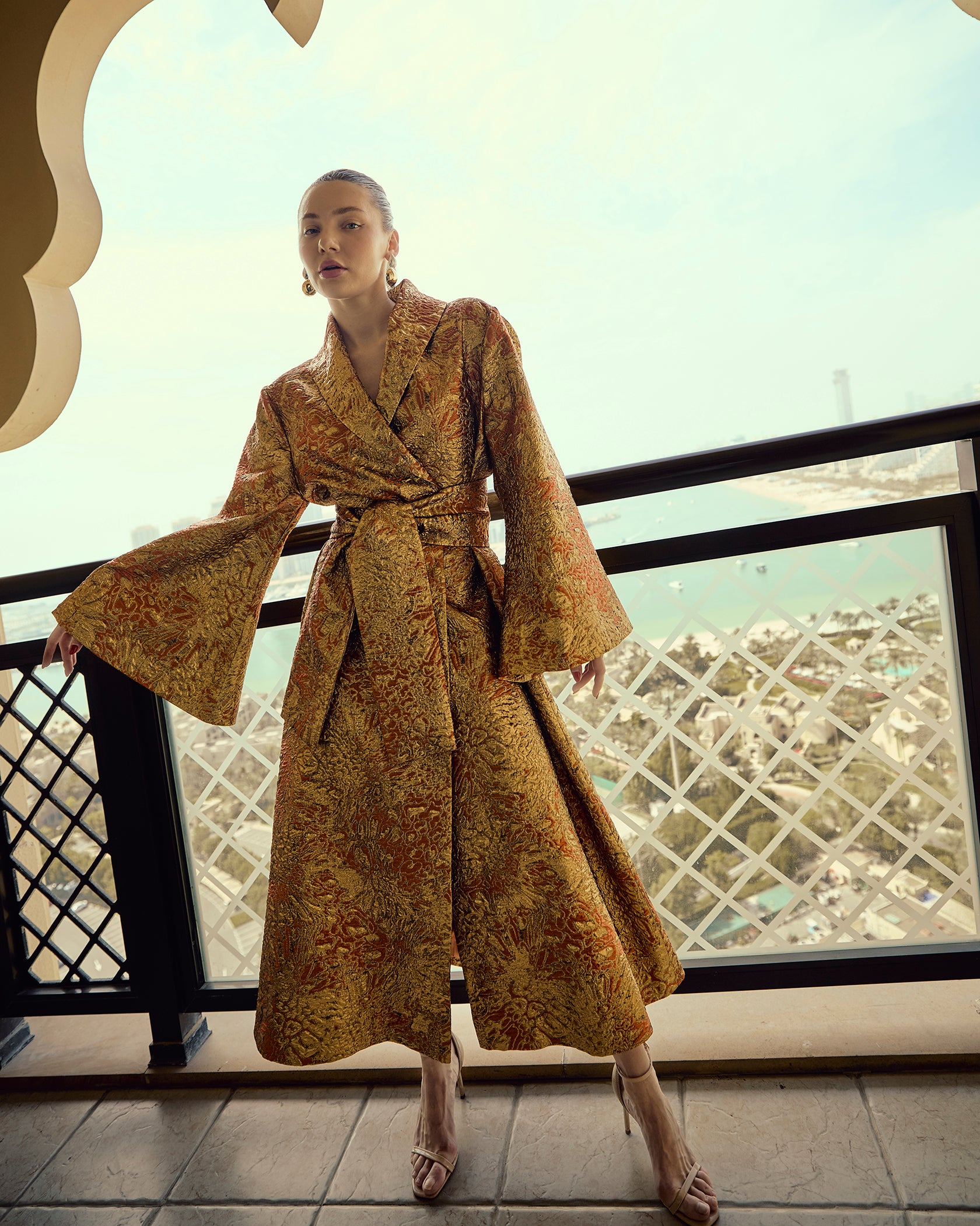 Golden Opulence Kimono