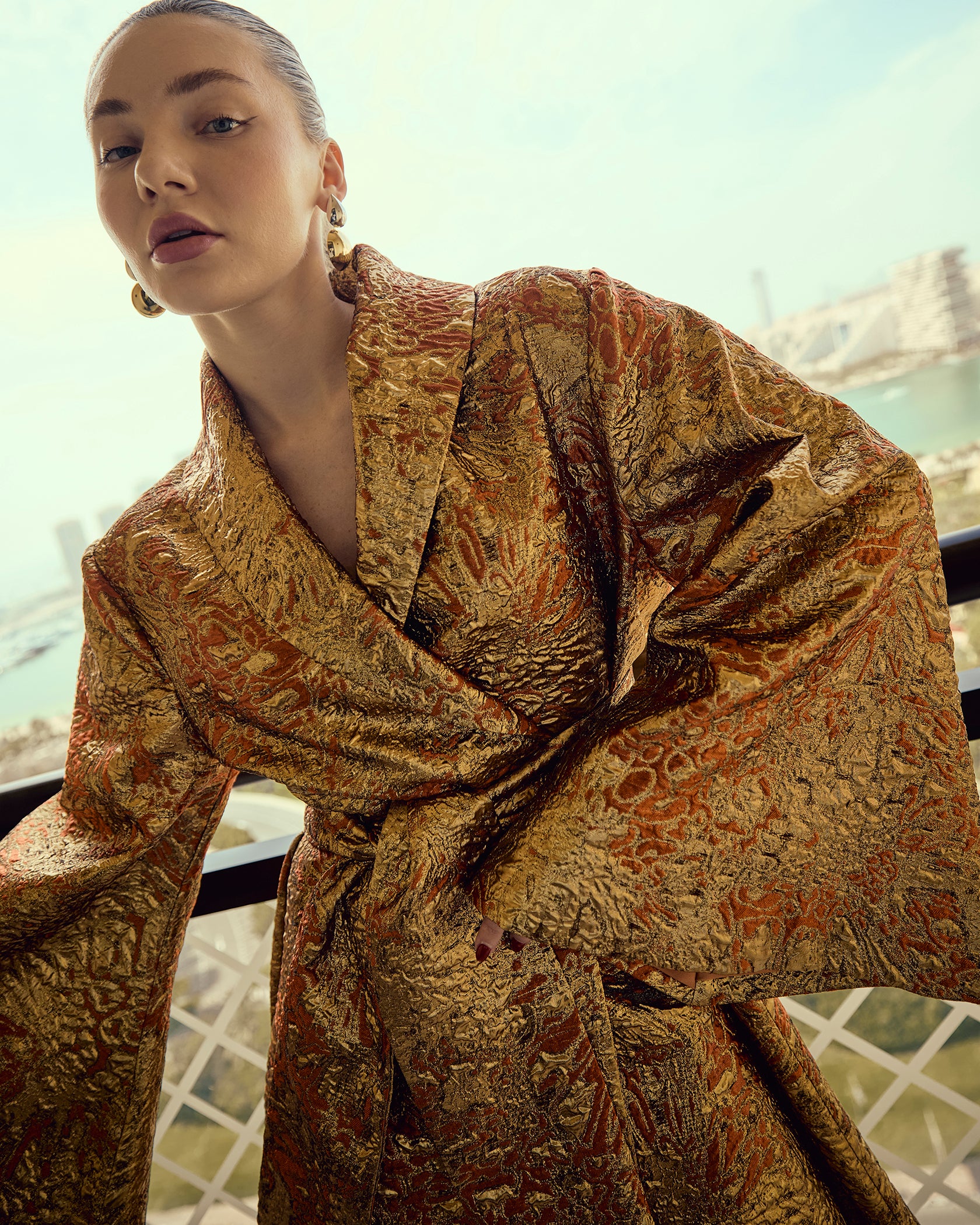 Golden Opulence Kimono