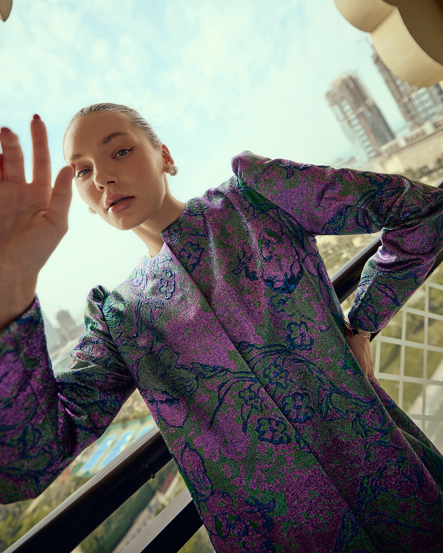 Iridescent Bloom Coat