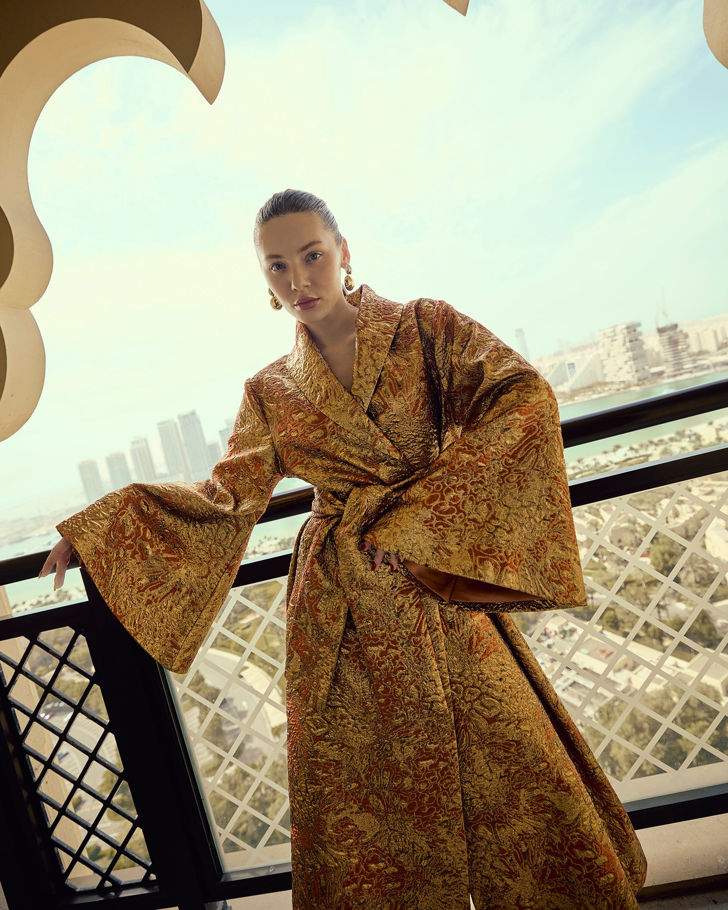 Golden Opulence Kimono
