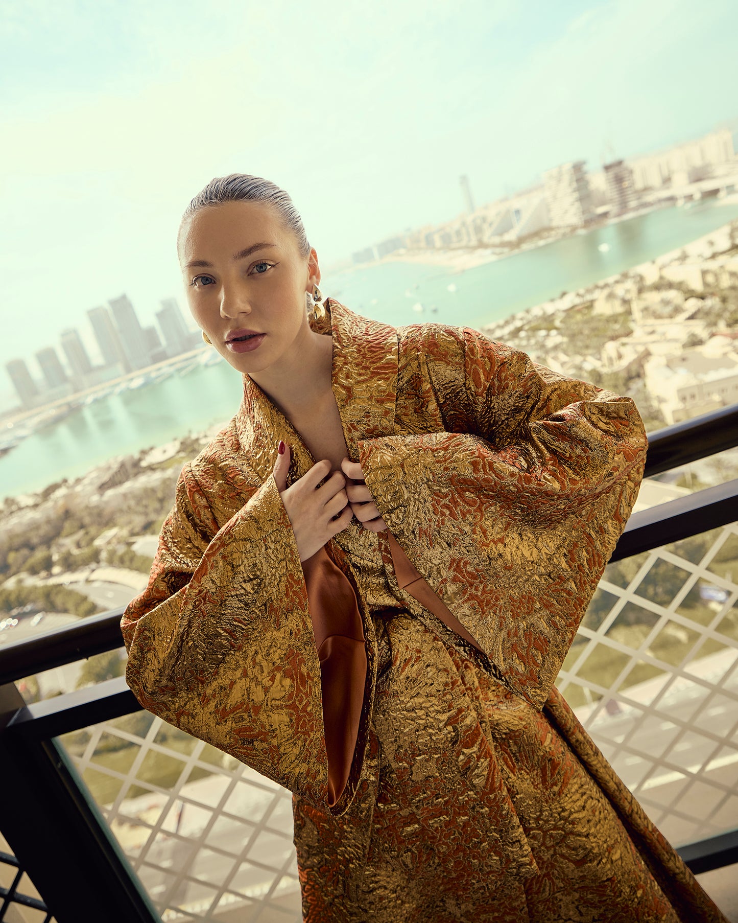 Golden Opulence Kimono