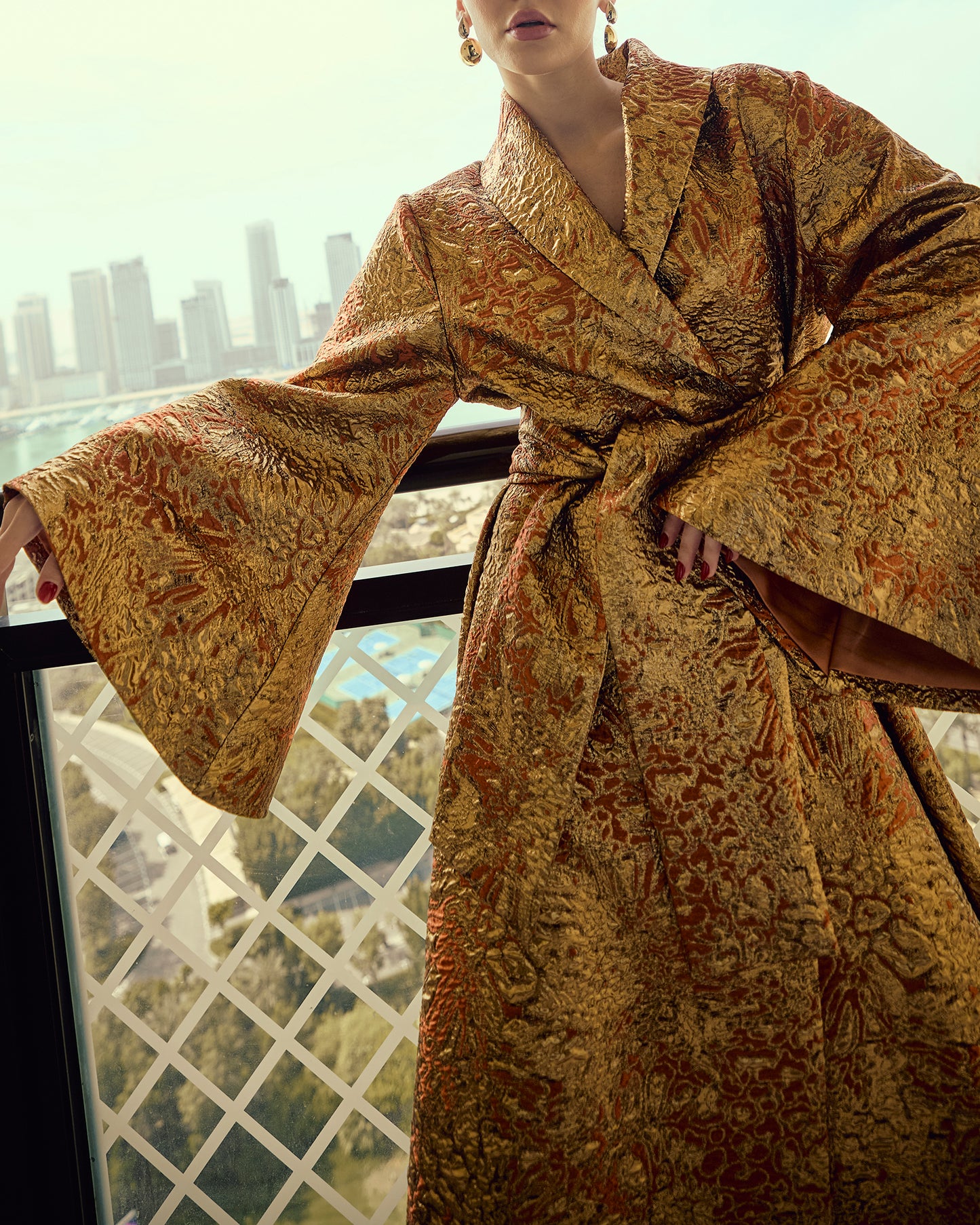 Golden Opulence Kimono