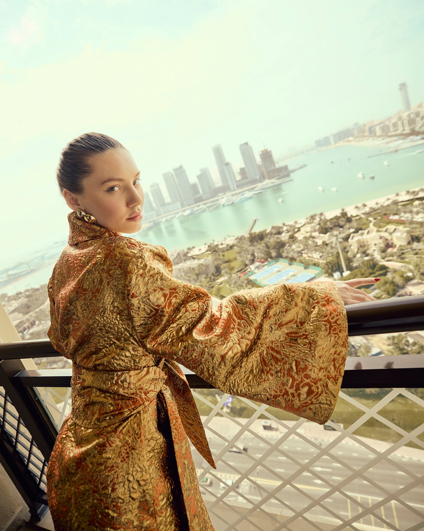 Golden Opulence Kimono
