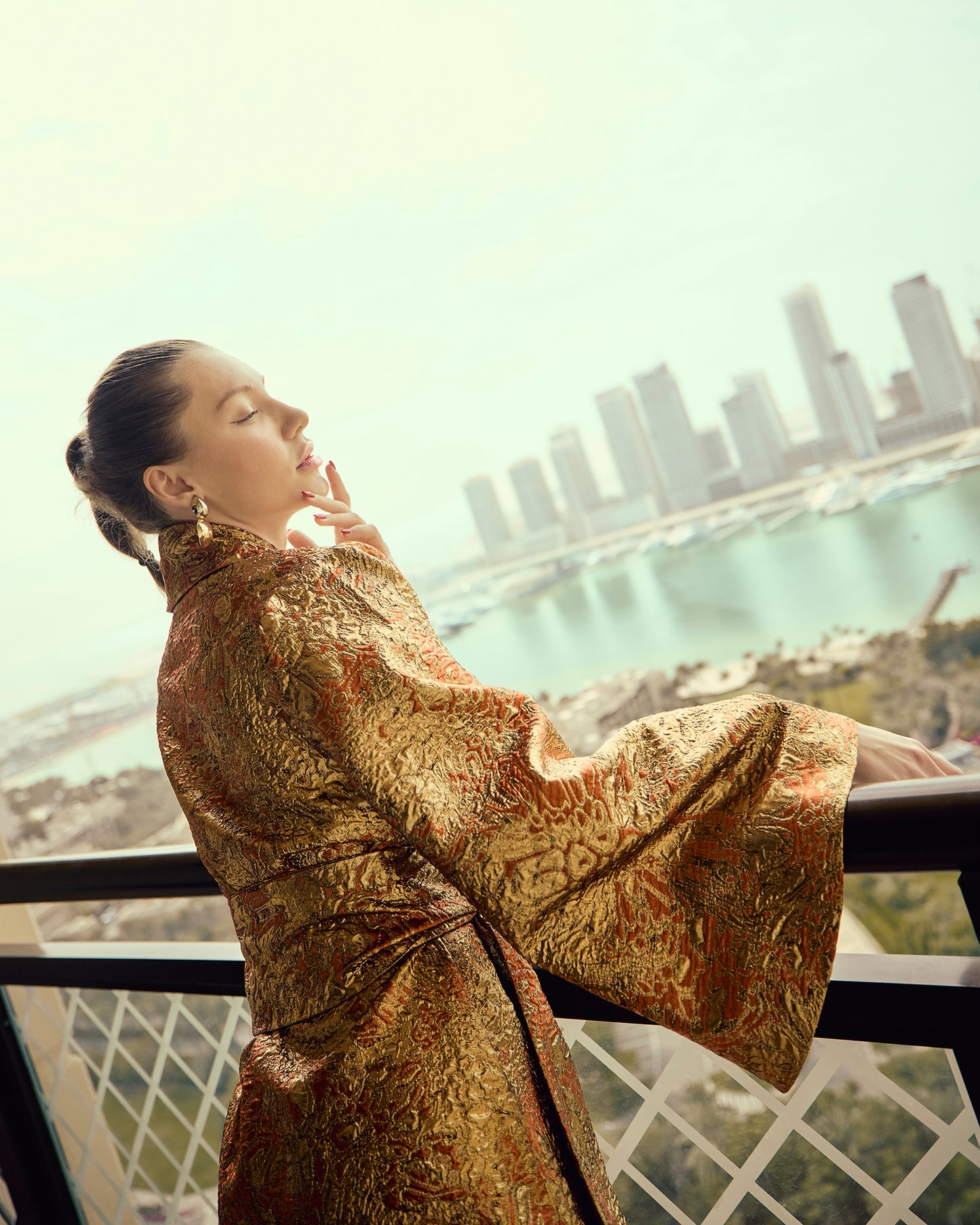 Golden Opulence Kimono