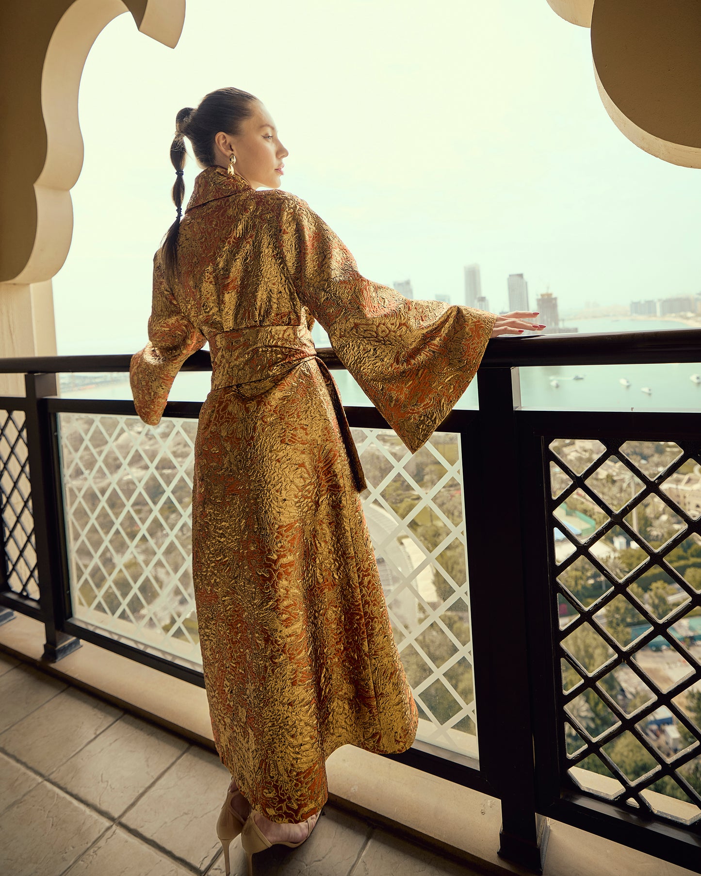 Golden Opulence Kimono