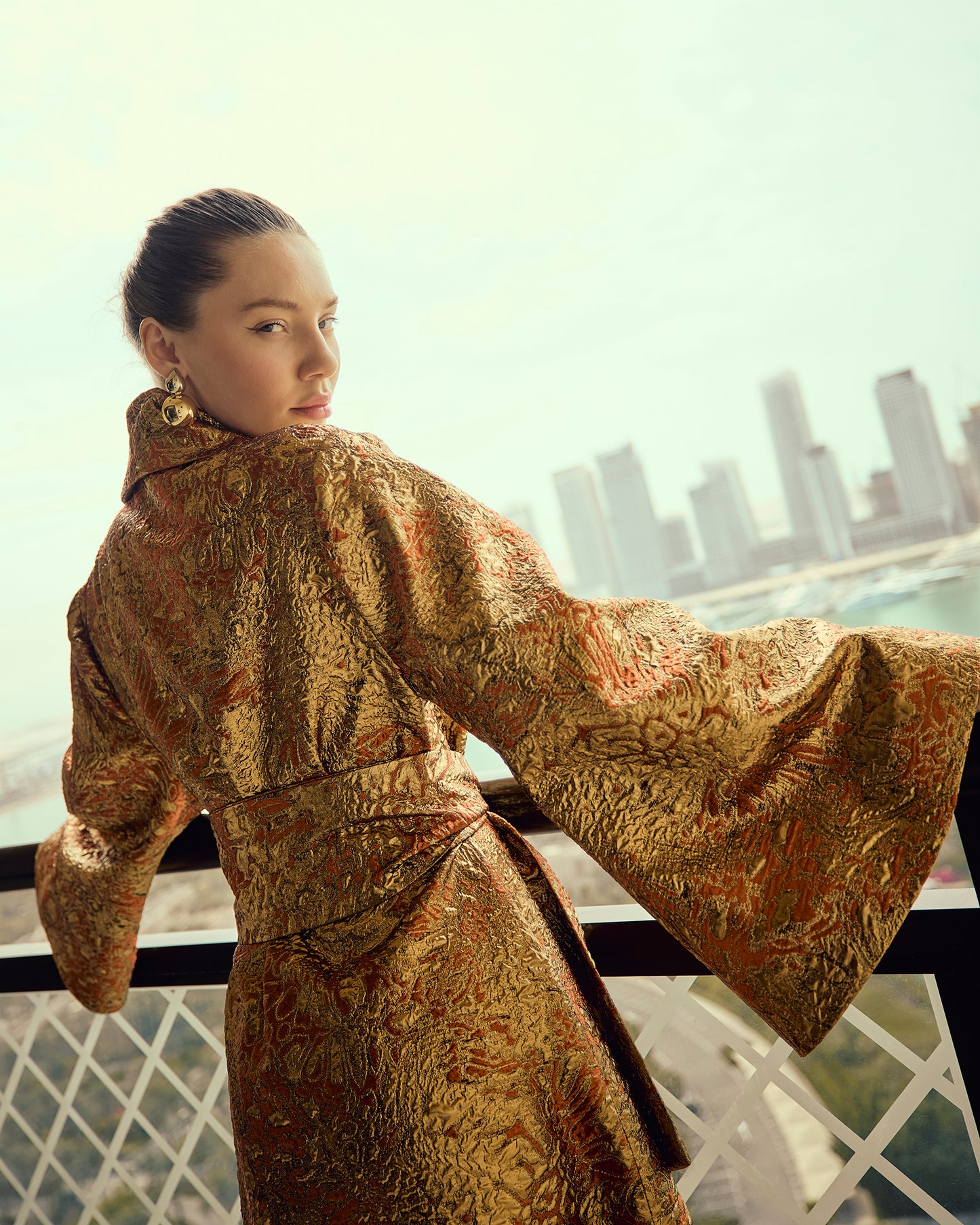 Golden Opulence Kimono