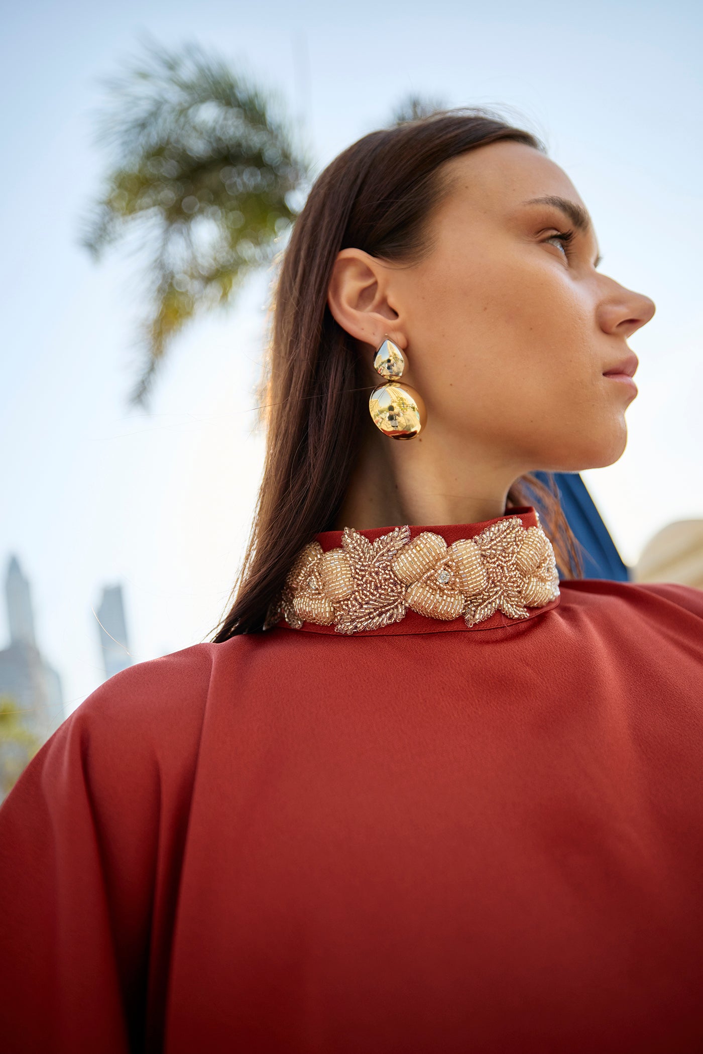 Terracotta Elegance Kaftan