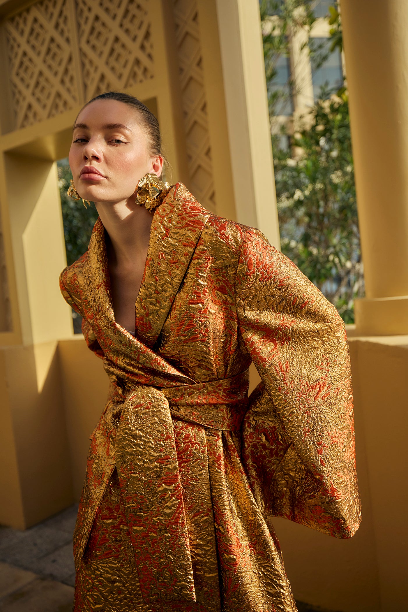 Golden Opulence Kimono